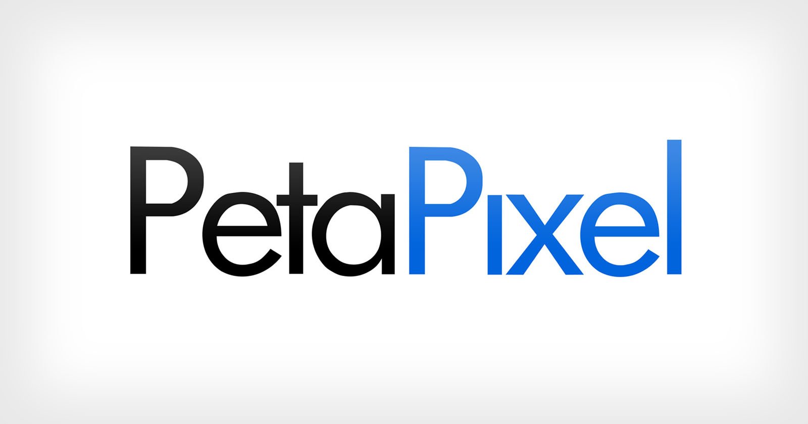 The image shows the "PetaPixel" logo with "Peta" in black text and "Pixel" in blue text, set against a plain white background.